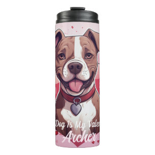 Bouteilles Isothermes Staffordshire Terrier Est Mon Valentin Personnalis