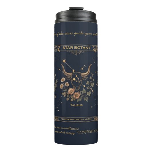 Bouteilles Isothermes Star Botany Astral Energy Gold Navy Thermal Tumble (Devant)