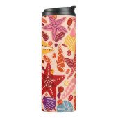 Bouteilles Isothermes Starfish, coquillages et pierres à la main plate V (Tourné sur la gauche)