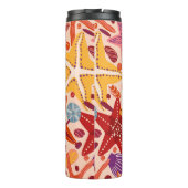 Bouteilles Isothermes Starfish, coquillages et pierres à la main plate V (Dos)