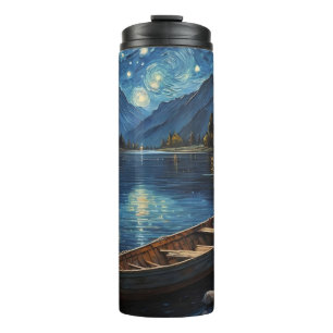 Bouteilles Isothermes "Starlit Drift : Pêcher sous le Cosmos