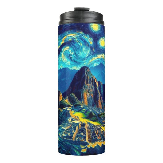 Bouteilles Isothermes Starry Night Machu Picchu Pérou (Devant)