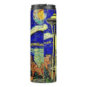 Bouteilles Isothermes Starry Night Seattle Washington (Dos)
