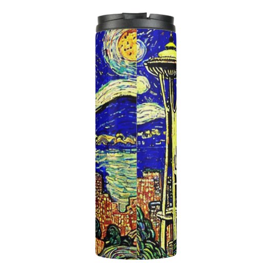 Bouteilles Isothermes Starry Night Seattle Washington (Dos)