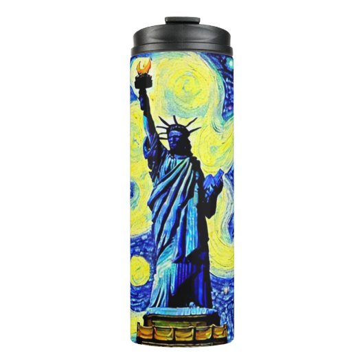 Bouteilles Isothermes Starry Night Statue De Liberty New York (Devant)