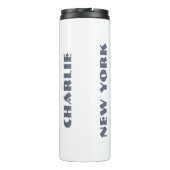 Bouteilles Isothermes Statue de la Liberté nom personnalisé tumbler (Dos)