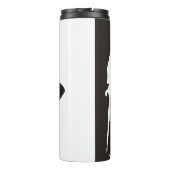 Bouteilles Isothermes Steed & Emma silhouette noire et blanche (Dos)