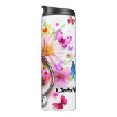 Bouteilles Isothermes Stethoscope Flowers Butterflies Personalized Tribu (Tourné sur la droite)