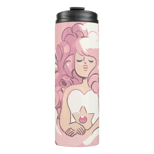 Bouteilles Isothermes Steven Universe | Illustration de quartz Rose (Devant)