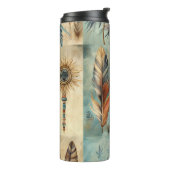 Bouteilles Isothermes Stick de médecine des plumes tribales Aztec (Tourné sur la gauche)