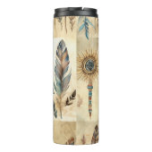 Bouteilles Isothermes Stick de médecine des plumes tribales Aztec (Dos)