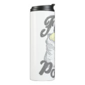 Bouteilles Isothermes Sticker Carré T-Shirt Puissance à la farine (Tourné sur la gauche)