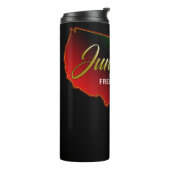 Bouteilles Isothermes Sticker rond classique Junetten (Tourné sur la gauche)