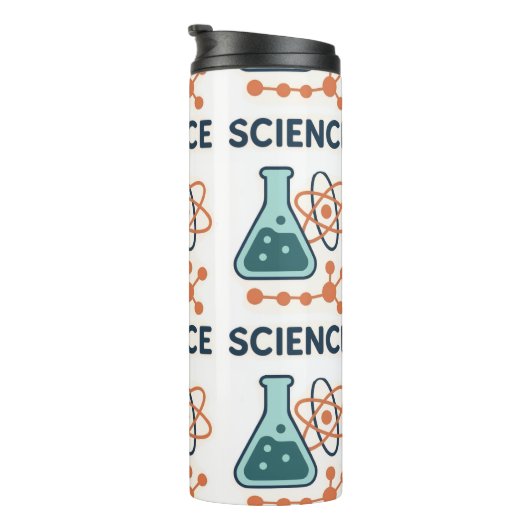 Bouteilles Isothermes Stickers Objet scientifique - Flacon, Molécules et (Tourné sur la droite)