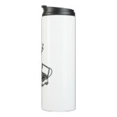 Bouteilles Isothermes Stickman Pirate Avec Poitrine Au Trésor (Tourné sur la droite)