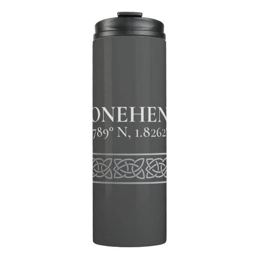 Bouteilles Isothermes Stonehenge Latitude Longitude foncé (Devant)