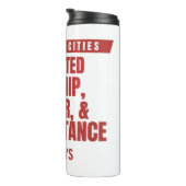 Bouteilles Isothermes Stopping Cities Design #2 (Tourné sur la droite)