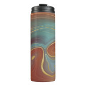 Bouteilles Isothermes Strata automne | Burnt Orange Gold Turquoise Autom (Devant)