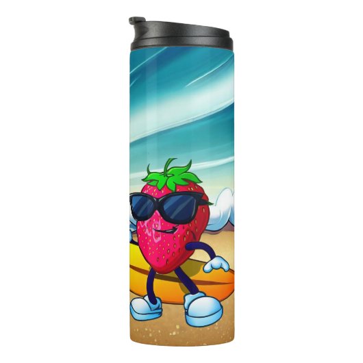 BOUTEILLES ISOTHERMES STRAWBERRIES SURFERS (Tourné sur la droite)