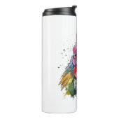 Bouteilles Isothermes Style d'aquarelle de poulet du coq du pays (Tourné sur la gauche)