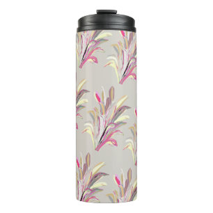 Bouteilles Isothermes Style d'art vectoriel Plante tropical Abstrait