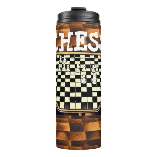 BOUTEILLES ISOTHERMES STYLE DE PLAT DE JEU D'ÉCHECS (Devant)