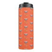 Bouteilles Isothermes Style folklorique scandinave Fleur simple en orang (Devant)