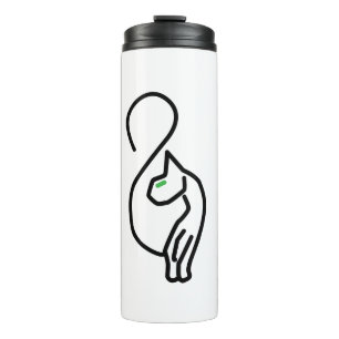 Bouteilles Isothermes Style Kitty Cat Outline