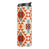 Bouteilles Isothermes Style natif américain géométrique sans couture (Tourné sur la gauche)