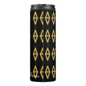 Bouteilles Isothermes Style noir et or égyptien (Dos)