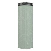 Bouteilles Isothermes Style rustique Sage vert Botanique Nom floral (Dos)