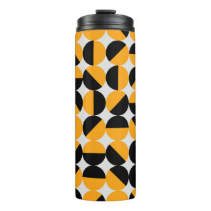 Bouteilles Isothermes Style seventies, demi-cercles géométriques.