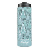 Bouteilles Isothermes Stylisé Coastal Christmas Trees Motif#6b ID1009 (Devant)