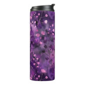 Bouteilles Isothermes Stylish purple pink abstract floral pattern (Tourné sur la gauche)