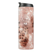Bouteilles Isothermes Stylish Rose rose rose or Leopard Glitz (Tourné sur la droite)