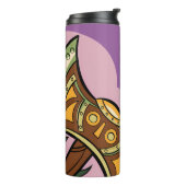 Bouteilles Isothermes Stylized Axe and Flower Design (Tourné sur la gauche)