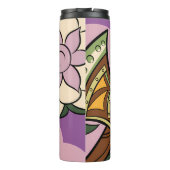 Bouteilles Isothermes Stylized Axe and Flower Design (Dos)
