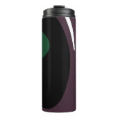 Bouteilles Isothermes Submersion : Noir Abstrait, Blanc, Violet & Vert (Devant)