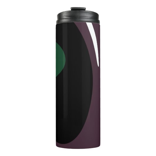 Bouteilles Isothermes Submersion : Noir Abstrait, Blanc, Violet & Vert (Devant)