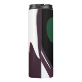 Bouteilles Isothermes Submersion : Noir Abstrait, Blanc, Violet & Vert (Dos)