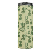 Bouteilles Isothermes Succulent cactus silhouette in cups and pots  (Dos)