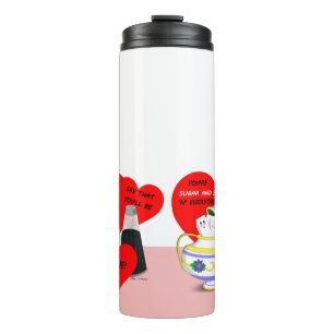 Bouteilles Isothermes Sucre et épices - Carte Valentine Art