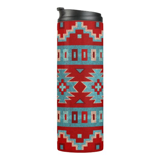 Bouteilles Isothermes Sud-Ouest Mesas Turquoise & Rouge (Tourné sur la droite)