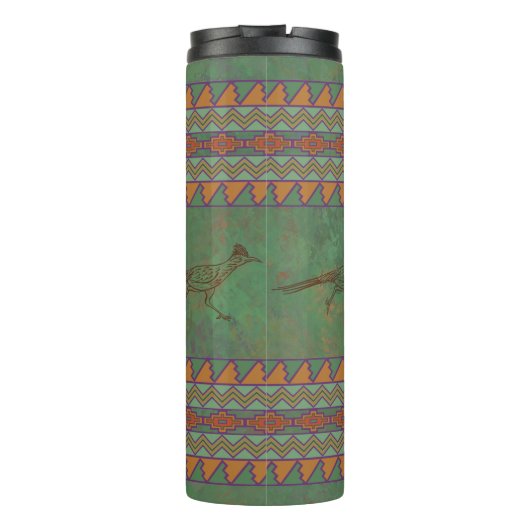 Bouteilles Isothermes Sud-ouest Roadrunner Vert et Orange Géométrique (Dos)