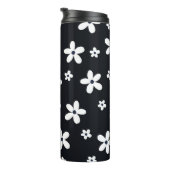 Bouteilles Isothermes Summer Boho Black White Daisy Flowers (Tourné sur la droite)