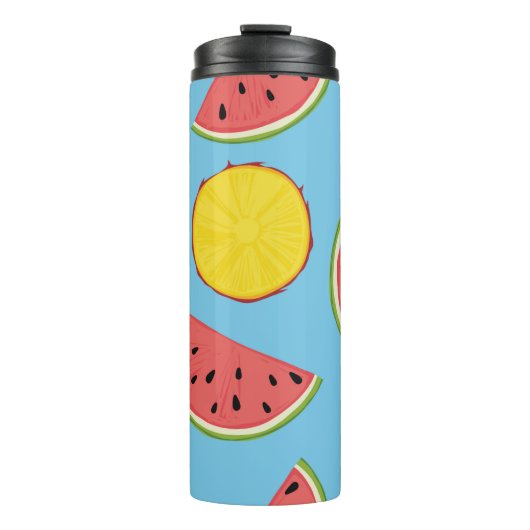 Bouteilles Isothermes Summer pattern with pineapple and watermelonart,ba (Devant)