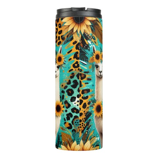 Bouteilles Isothermes Sunflower Llama Trio Motif dynamique (Dos)
