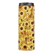 Bouteilles Isothermes Sunflower Pattern, Gold, Yellow and Brown (Dos)