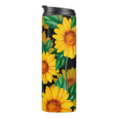 Bouteilles Isothermes Sunflower seamless pattern. Background with yellow (Tourné sur la droite)
