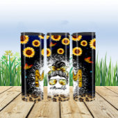 Bouteilles Isothermes Sunflowers Cheetah Imprimer Messy Bun Maman Vie